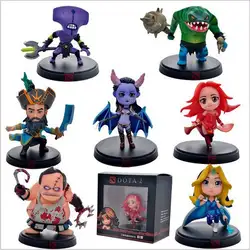 Бесплатная Доставка! новые! DOTA dota dota 2 рисунок 10 см PVC Фигурки Коллекция figur игрушки Kunkka Лина Модель игрушки 7 шт./компл