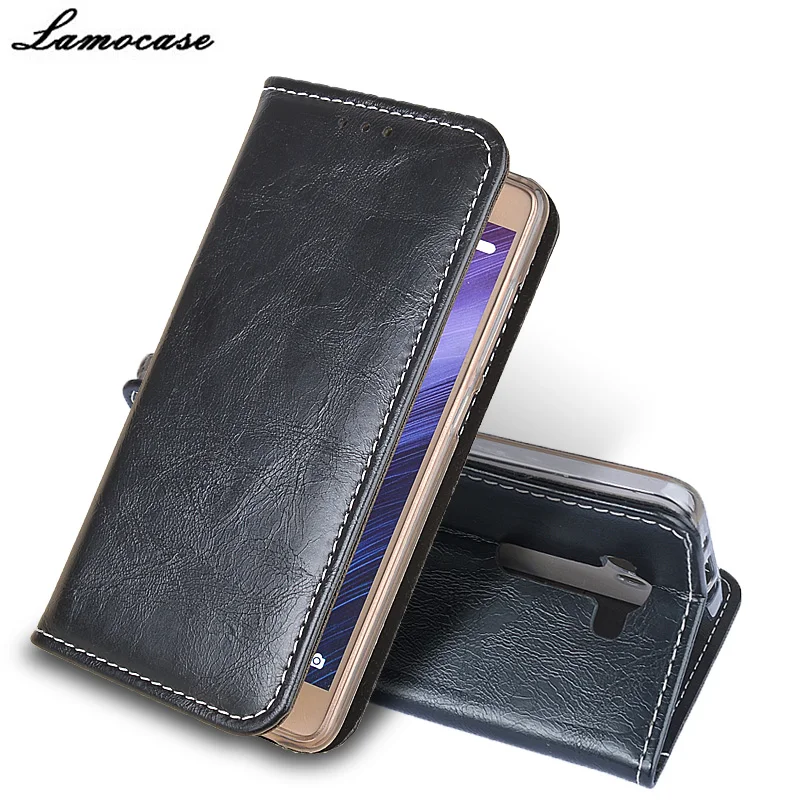 Lamocase для Asus Zenfone 2 Laser ZE550KL ZE551KL Роскошный кожаный чехол ASUS 5.5 ''откидная крышка с