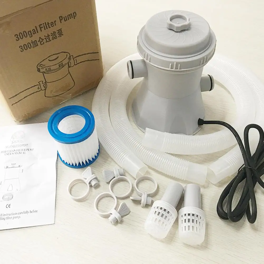 220V Electric Pool Filter Pump For Swimming Pools Cleaning Tool Filter Set For Swimming Pool Circulation Filter Pump Water Pump