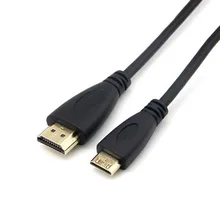 Высокоскоростной позолоченный HDMI к MINI HDMI штекер папа-папа HDMI кабель 1,4 Версия 1080p 3D для планшетов DVD 1 М 1,5 м 2 м 3 м 5 м 10 м