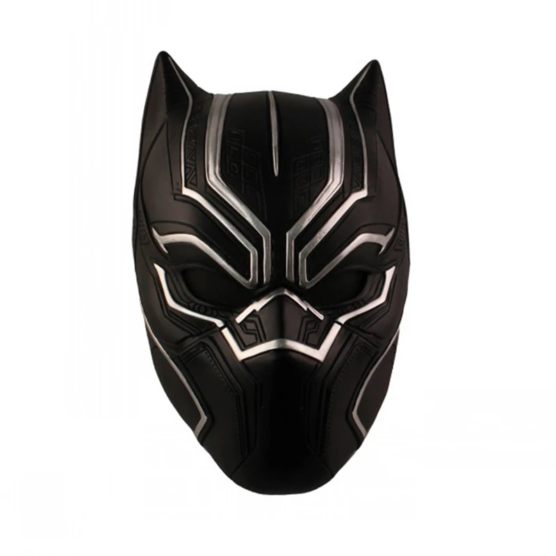 Black Panther Mask Черная маска Пантеры шлем супергерой кино черные маски Пантеры Мстители Бесконечность война маска на Хеллоуин для косплея фигурка супергероя опора - Цвет: Black Panther Mask
