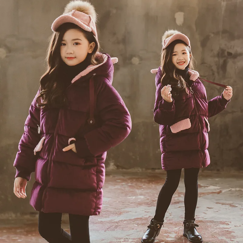 

Toddler Girls Winter Coats And Jackets Children Girls Parka Autumn Warm Tops Girls Clothes 2018 Big Teen Age 6 8 10 12 14 Year