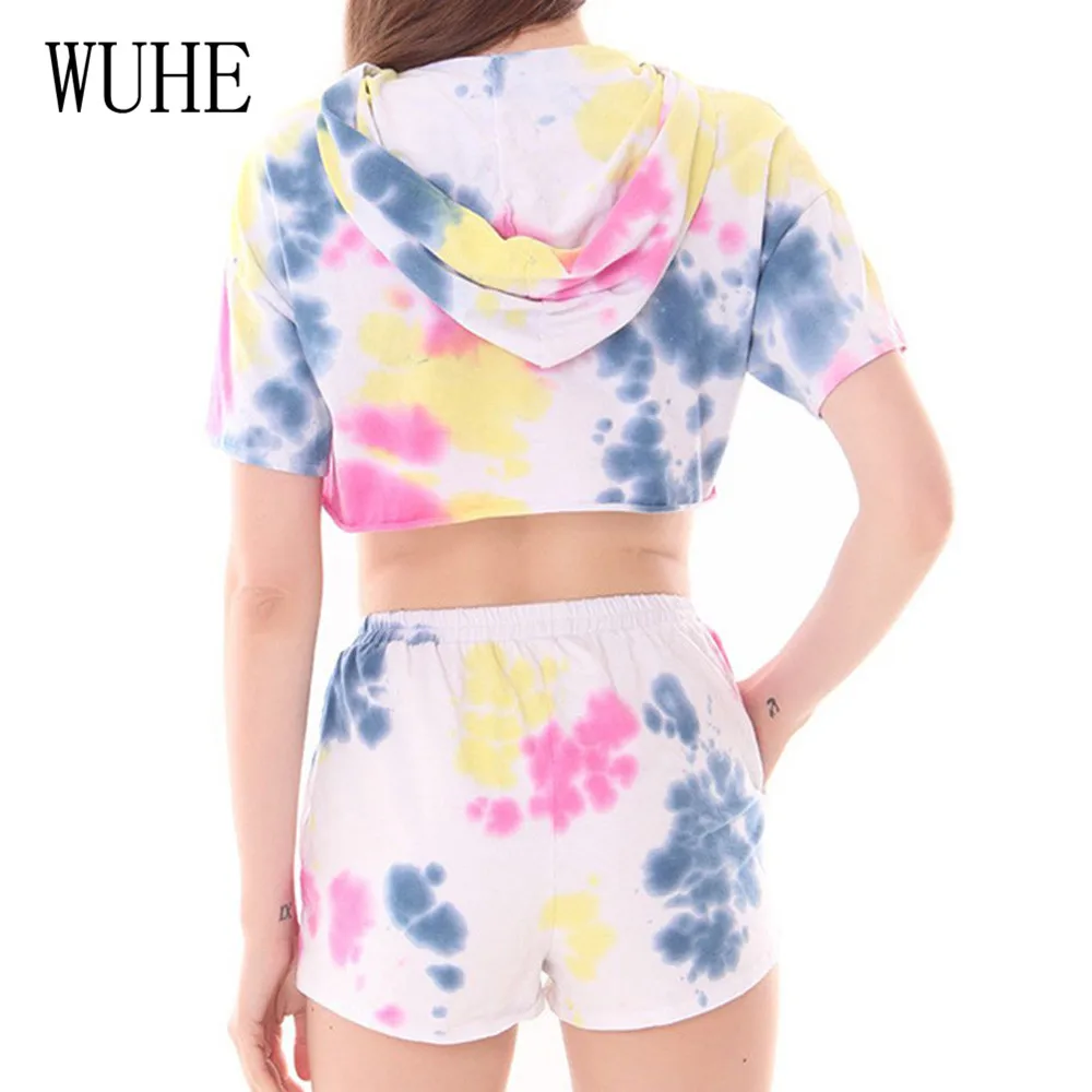 WUHE Two Pieces Sets Vintage Jumpsuits Elegant Short Sleeve Hooded Top and Pockets Pants Summwe Women Casual Go Out Playsuits WUHE Two Pieces Sets Vintage Jumpsuits Elegant Short Sleeve Hooded Top and Pockets Pants Summwe Women Casual Go Out Playsuits