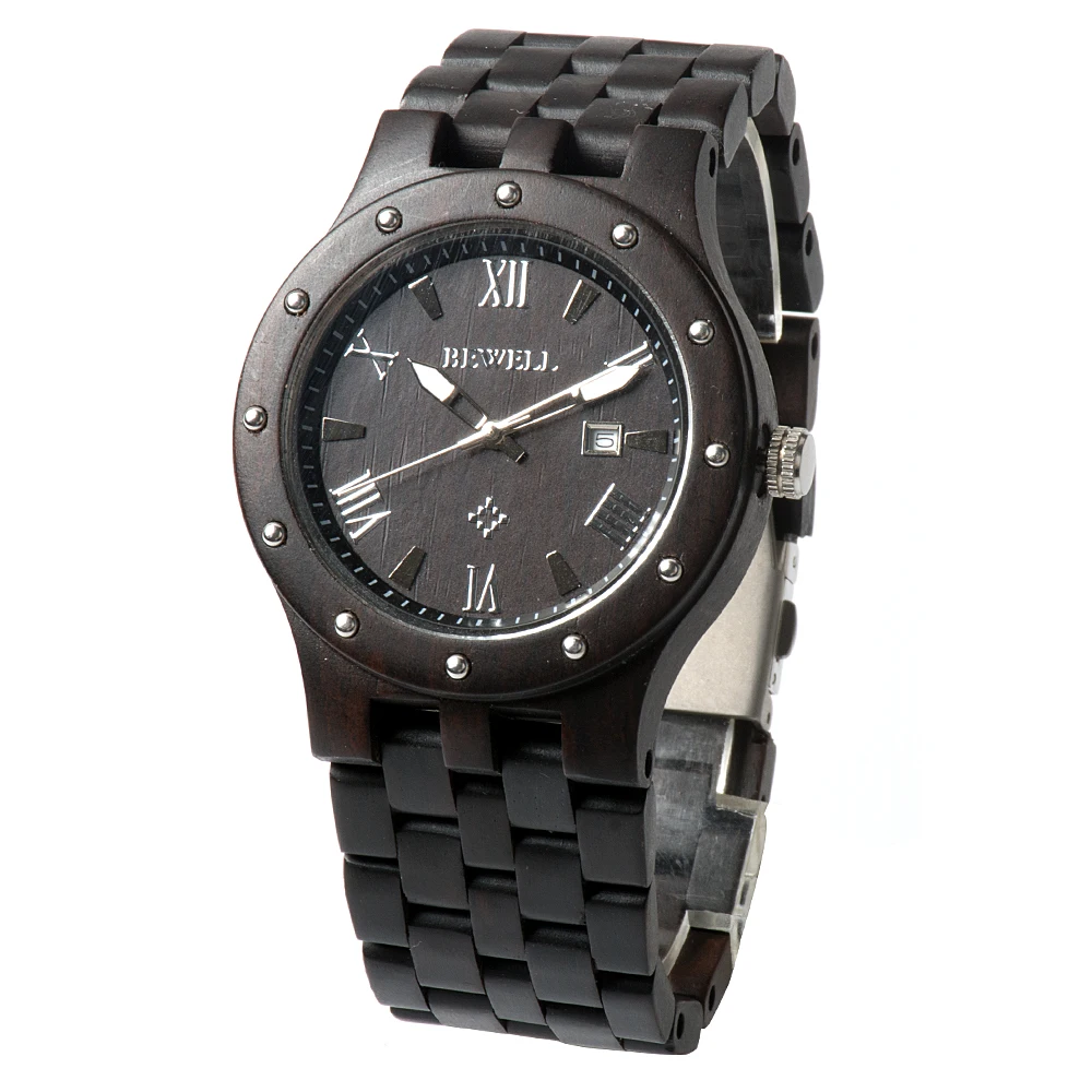 BEWELL WOODEN WATCH