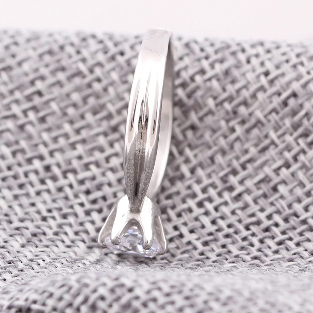 Обручальные кольца из нержавеющей стали с фианитом класса ААА ювелирные изделия