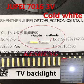 

100PCS JUFEI LED 7016 LED TV Backlight DOUBLE CHIPS Cool white High Power 1.2W 3V 7016 for LED LCD Backlight TV Application