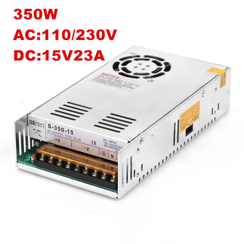 20PCS 350W 15V 23A Switching Power Supply 15V23A 350W AC DC 100 240VAC