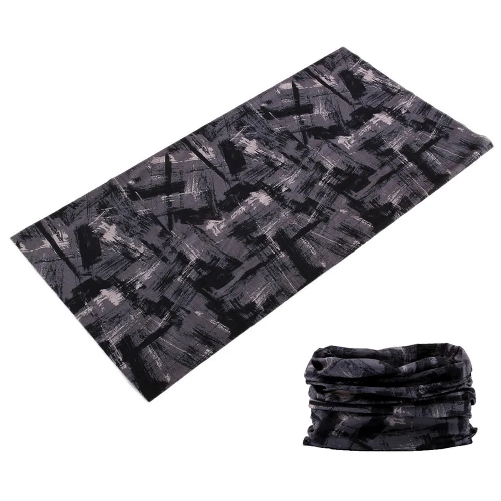 

Gray Camouflage Scarf Motorcycle Head Scarf Bandana buffe Fishing Headband Multi Use Face Shield Outdoor Men Deporte Sports Mask