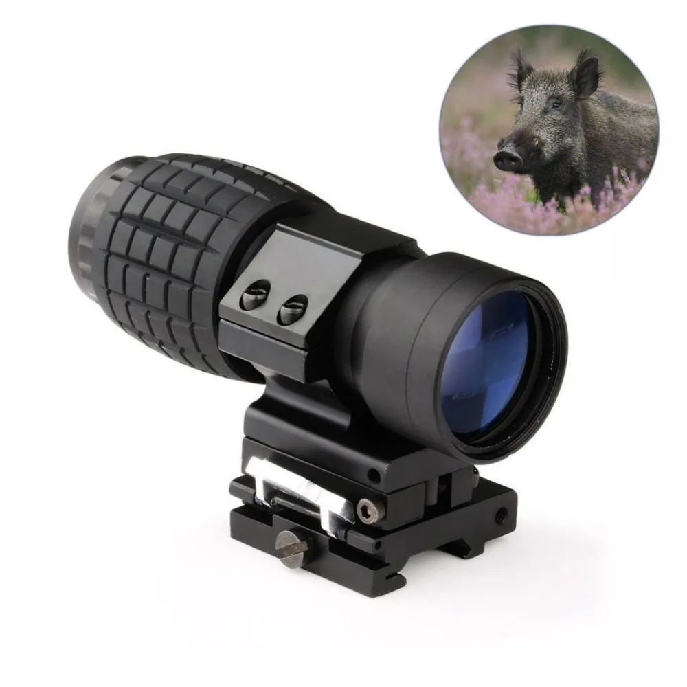 

3X Magnifier Scope FTS Flip to Side for Aimpoint or Similar Scopes Sights For Airsoft Hunting