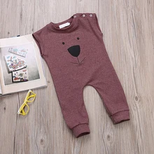 Baby Rompers Summer Style Powered Baby Boy Girl Clothing Newborn Infant Bear Sleeveless Clothes Bebe De Roupa