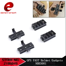 Красный лазер со светодиодом пластиковое Крепление Адаптер Набор для OPS Быстрый Шлем гаджеты страйкбол рельсовый прицел аксессуары NH03001