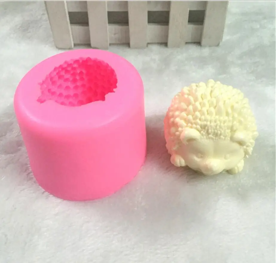 DIY животное мультфильм форма ручной работы мыло Плесень Ежик силиконовые
