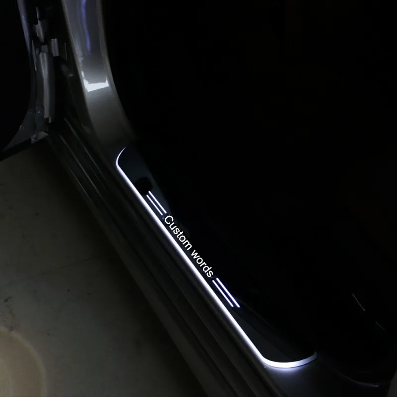 

2X COOL !!! LED dynamicly moving Door Sill Scuff Plate car accessories For Land Rover New Discovery Sport 2015-2016
