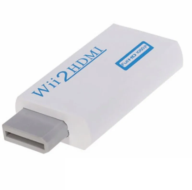  50 pz/lotto Wii a HDMI Adattatore Convertitore di Supporto Full HD 720 P 1080 P 3.5mm Audio Wii2HDM