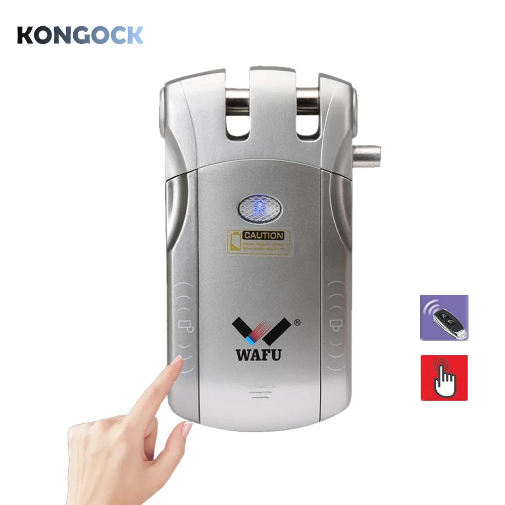

Electronic Invisible Wireless Remote Control and indoor Touching Anti-theft Smart Door Lock, Easy Install and high Security