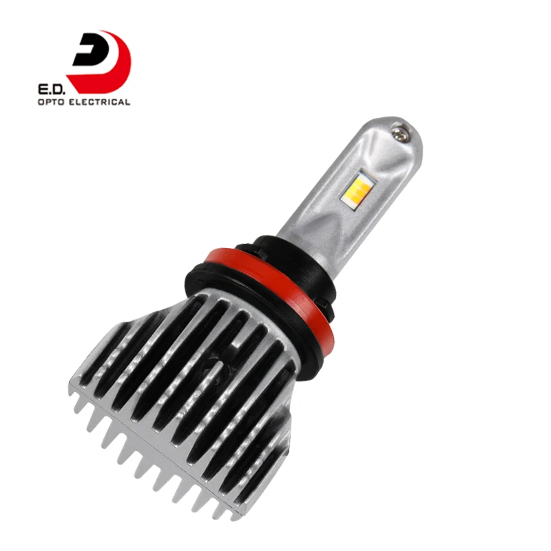 

2PCS Dual Color H11 H8 H16 LED bulb No Fan Automotive Headlight Fog Lamp LED White & Yellow Light 12V 24V Easy Install