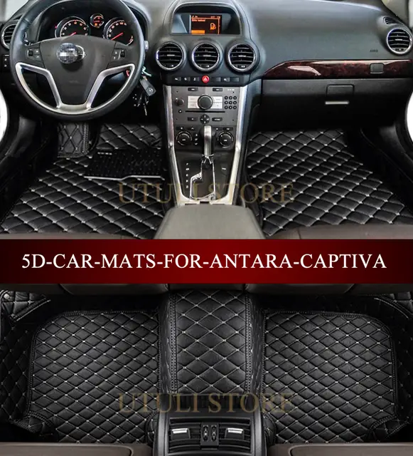 Leather Car Floor Mats For Vauxhall Opel Antara Zafira Chevrolet