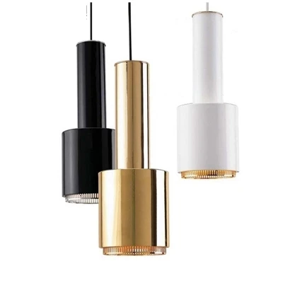 

1 Head Nordic Artek Plated Metal Led E27 Pendant Light H44cm Painted Metal Dining Room Led Hanging Lamp 4 Colors