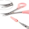 Sharp Tip Makeup Eyebrow Scissors Stainless Steel Curved Tip Nose Hair Cutter Manicure Nail Dead Skin Remover Trimming Tool 2
