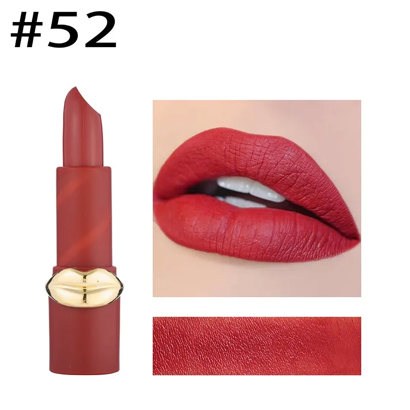 Miss Rose Lip Shape Lipstick Matte Lipstick 12 Colors Good Coloring Paste Skin Easy To Color Lipstick Lip Makeup Lipstick Aliexpress