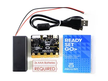 

BBC micro:bit NRF51822 Bluetooth ARM Cortex-M0,25 LED light.BBC micro:bit basic pack, AAA battery holder, USB cable