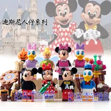 DR.TONG 80PCS/LOT Super Heroes Marvel Cartoon Mickey Minnie Donald Duck Daisy Tinker Bell Bricks Building Blocks Kids Toys 37005