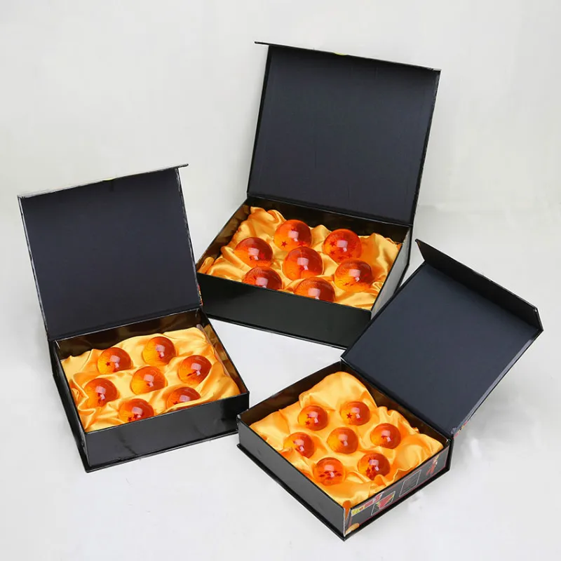 

New Arrival 7pcs/set Dragon Ball Super Big 3.5cm 4.3cm 5.7cm 7 Stars Crystal Ball Pvc Action Figure Toy