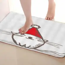 Коврик для ванной комнаты в стиле кошки, Забавный Противоскользящий коврик для ванной, аксессуары для душевой занавески, соответствующие вашей душевой занавеске