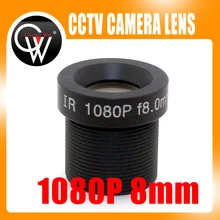 8mm lens 1080P HD MTV Fixed 38.5 Degrees 1/2.5″ M12 F2.0 Lens For CCTV Security AHD / HDCVI / IP Camera