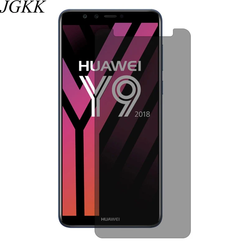 JGKK закаленное стекло для huawei Y9 анти шпионская Прозрачная Черная защитная пленка для экрана для huawei Y9 Prime 9H