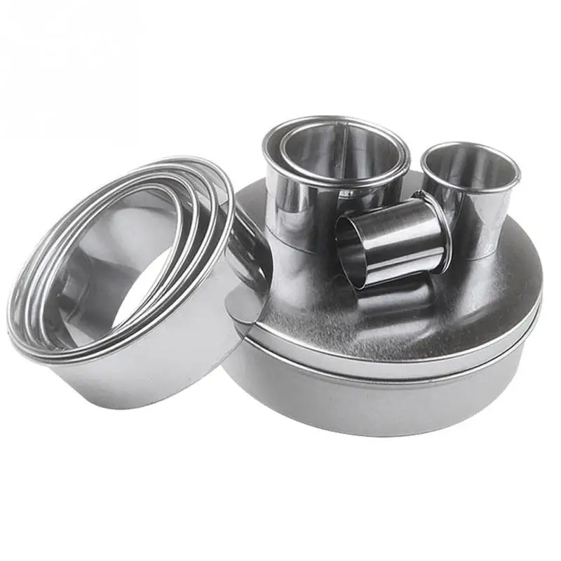 

2018 new hot sales 12PCS/Set Round Cookie Biscuit Cutter Circle Pastry Donut Cake Metal Ring Molds