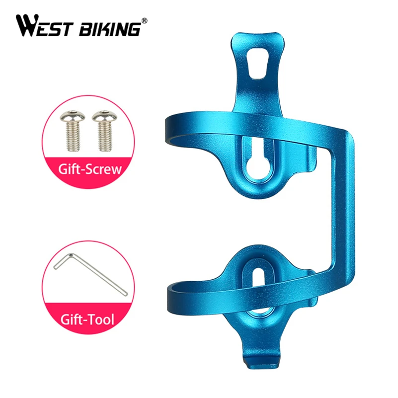 WEST BIKING Aluminium Alloy Bike Water Bottle Holder Ultralight MTB Road Bicycle Bottle Cage Holder Cycling Accessories
