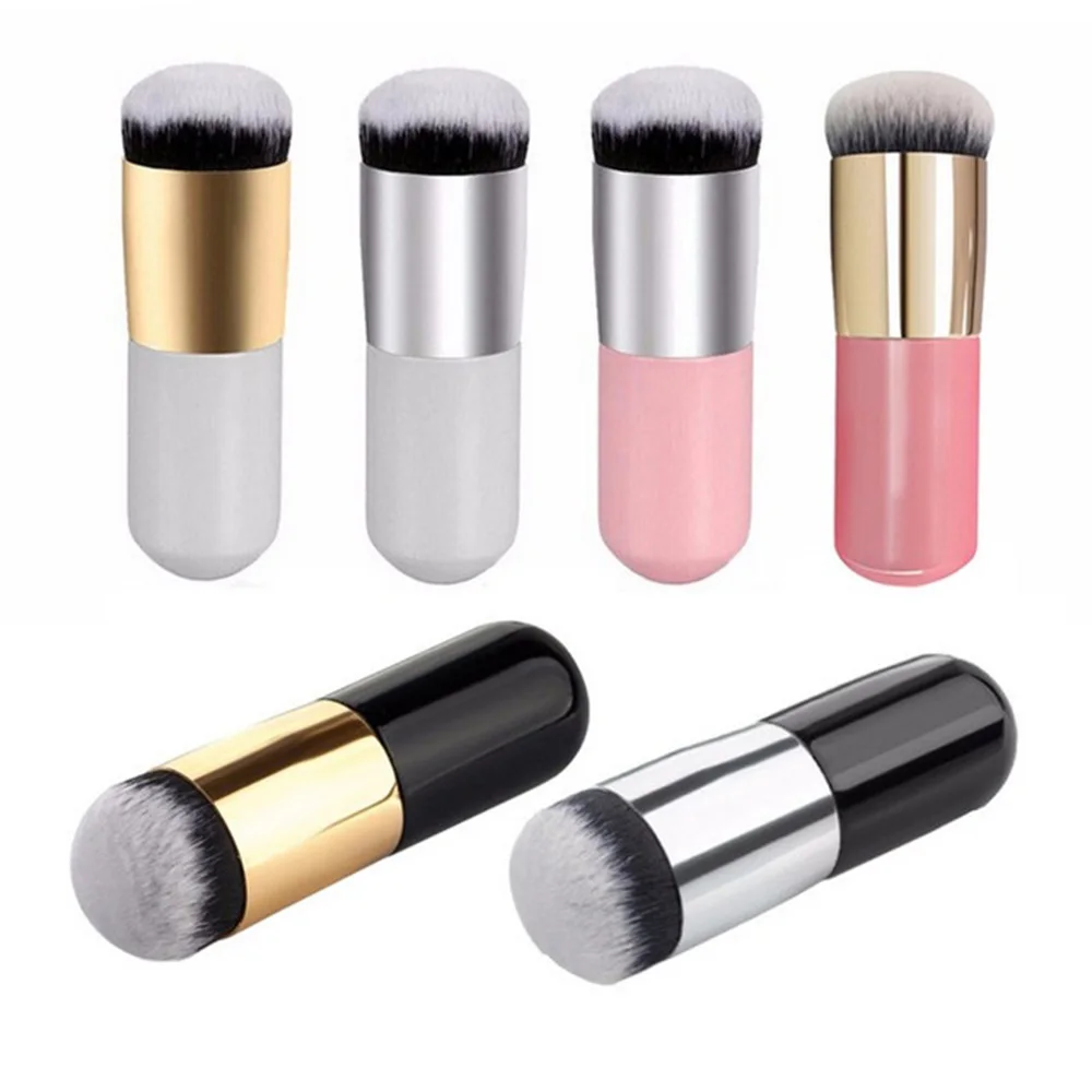 

1Pcs Round Angled Cheeks Blusher Brush Liquid Foundation BB Cream Makeup Powder Brush Cosmetic Beauty Tool