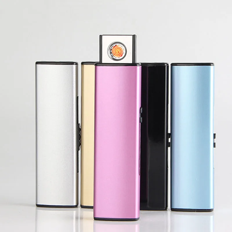 

Windproof Plasma ARC Lighter No Gas Cigarette Lighter Electronic Rechargeable Charging USB Encendedor Smoking Gadgets