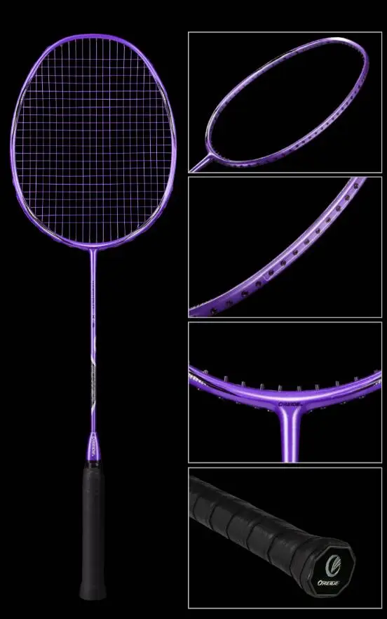 

Badminton racket double-racket all-carbon ultra-light training single-racket suit offensive durable adults free shipping