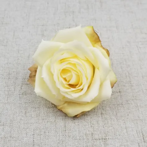 Искусственный цветок 8 см Шелковая Роза цветок глава Свадебная вечеринка украшения дома DIY ВЕНОК записки Подарочная коробка ремесло 1 шт - Цвет: Шампанское
