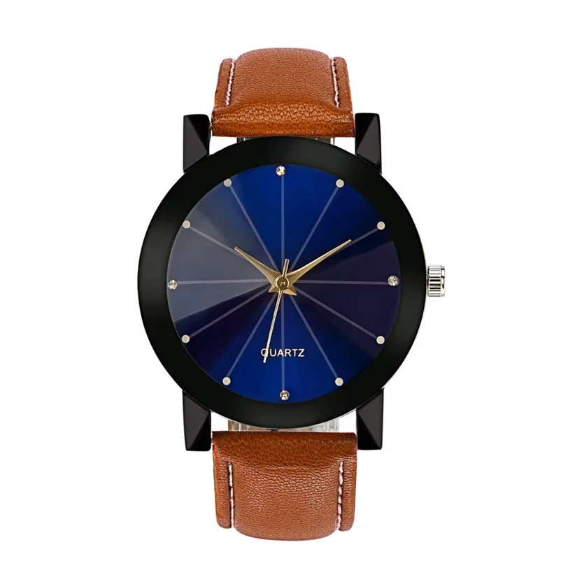 Luxury women's watches casual watches Quartz Sport Military Stainless Steel Dial Leather Band Wrist Watch Reloj mujer M02 (2)