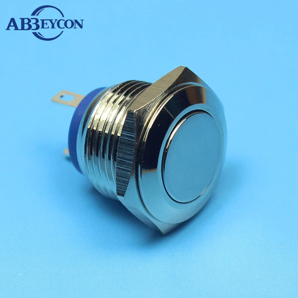 Abbeycon Diameter 16Mm Momentary Push Button Switch Solder Pin Terminal
