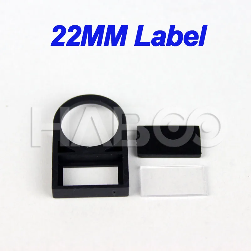 

22mm label black color for push button electrical switch