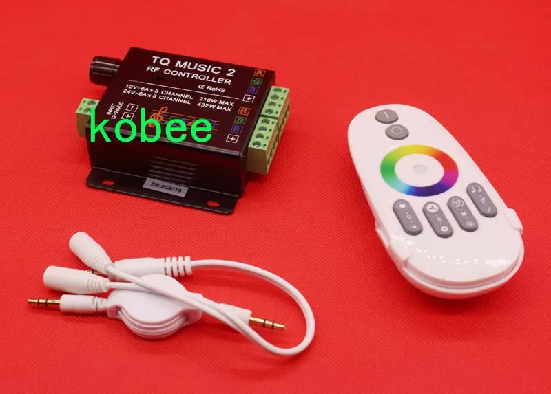 DC12V 24V RGB LED пульт дистанционного управления RF Music Audio control 18A 3 канала TQ 2 для SMD 3528 5050