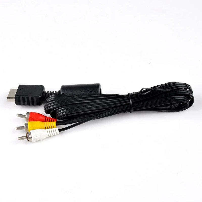 Горячая 1,8 м RCA ТВ кабель AV ведущий звук видео для sony Playstation 2 3 PS2 PS3