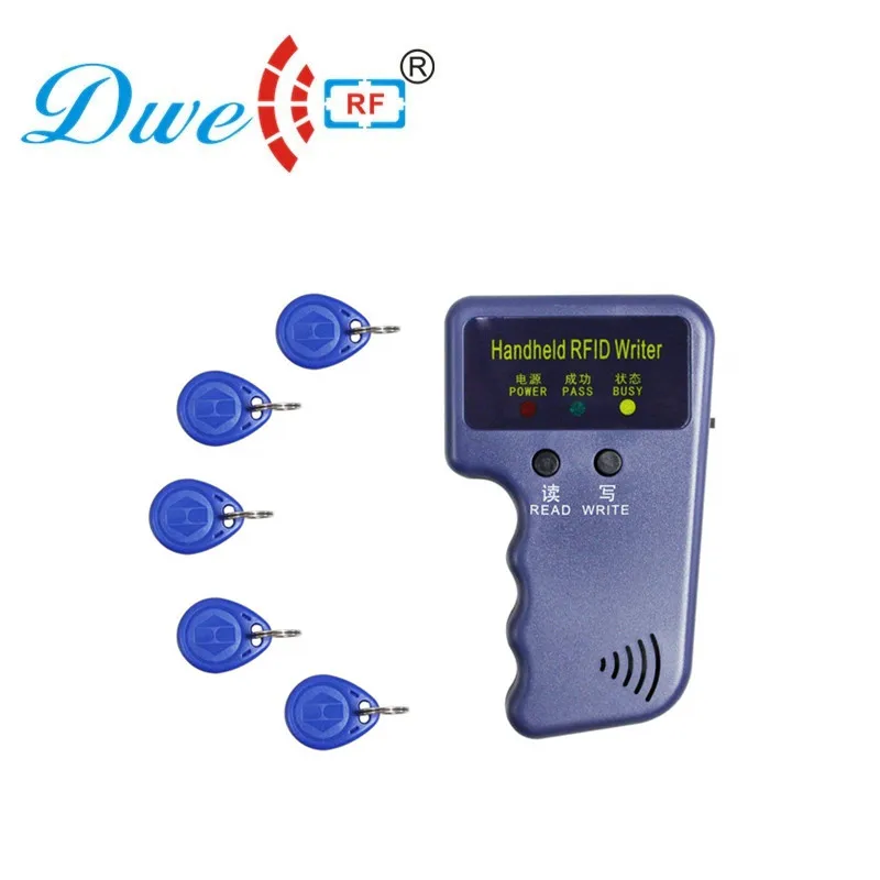 clone rfid card key tag copier duplicator key rf writer 125khz programmer with 5 EM4305 keychain free of charge clone rfid card key tag copier duplicator key rf writer 125khz programmer with 5 EM4305 keychain free of charge