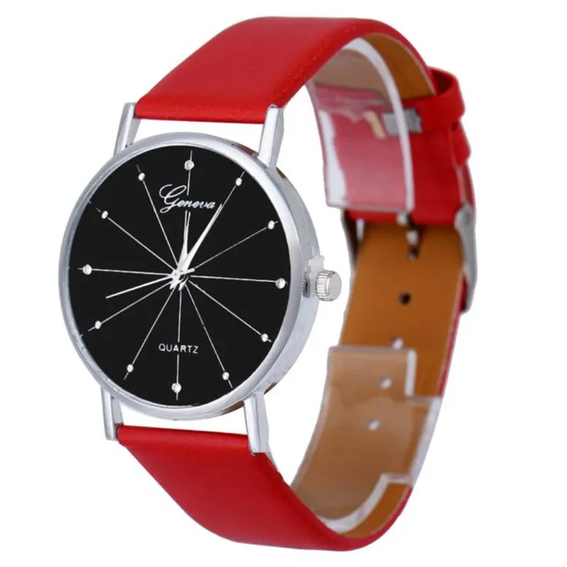 Women's watches casual watches Quartz Dial Analog women's watches with leather bands Women Watches Clock Reloj mujer M14#N (7)