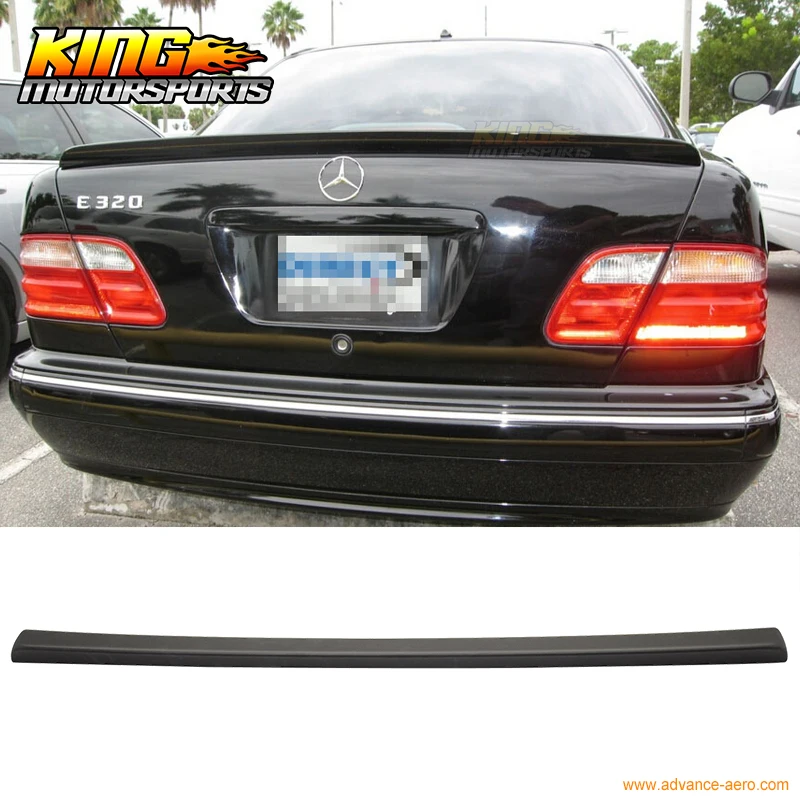 For 95 01 Mercedes Benz W210 E Class Rear Trunk Spoiler ABS Painted Matte Blackin Spoilers
