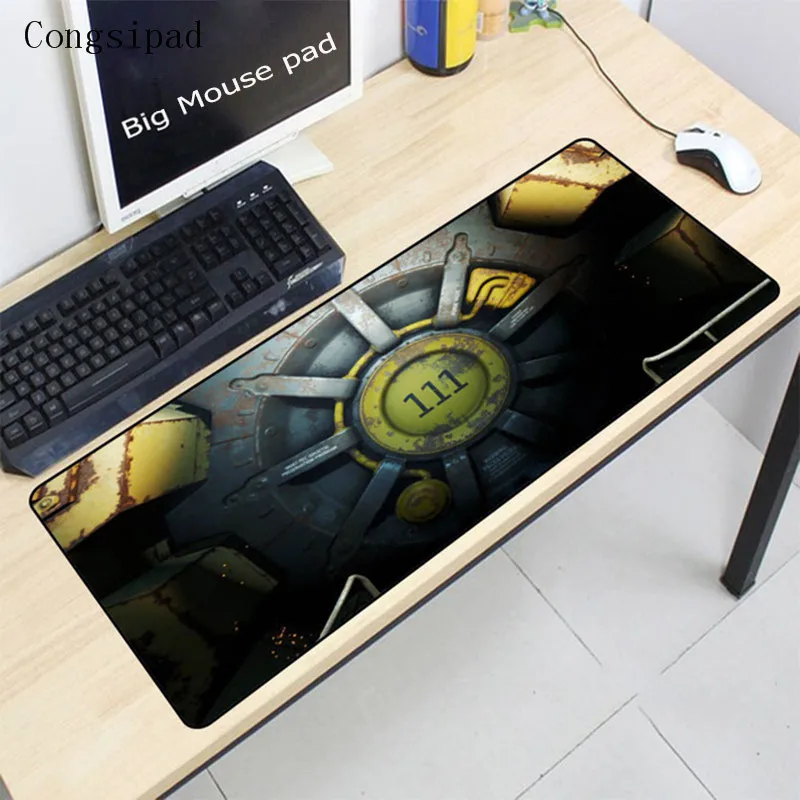 

Congsipad Fallout Logo Large Mouse Pad Overlock Edge Big Gaming Table mouse Pad Send BoyFriend the Best Gift For CSGO DOTA LOL