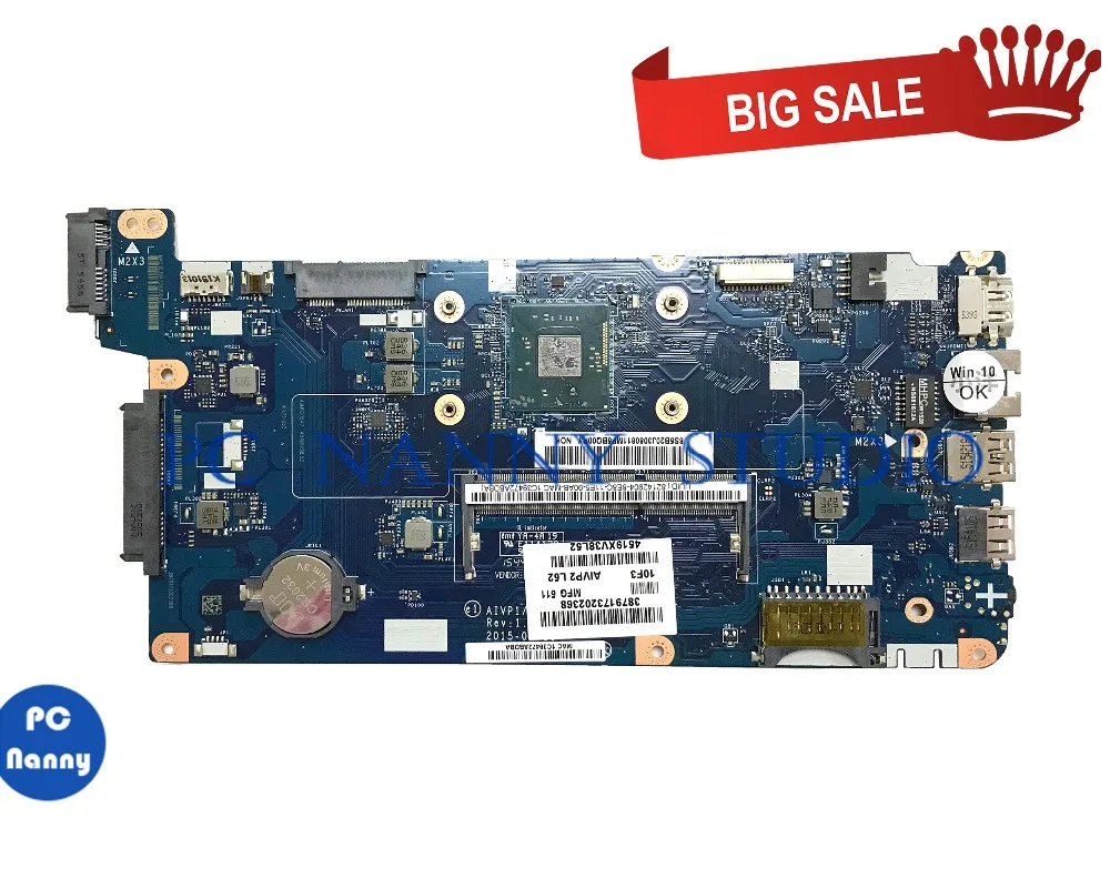 

Материнская плата для ноутбука Lenovo Ideapad 100-15IBY 5B20J30808 AIVP1/AIVP2 LA-C771P N2840 DDR3L