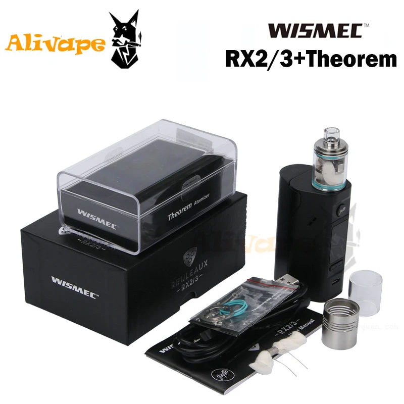 Wismec Reuleaux RX2/3 Box Mod with Theorem RTA Atomzier TC 150W/200W Fit for 18650 cell Full electronic cigarette