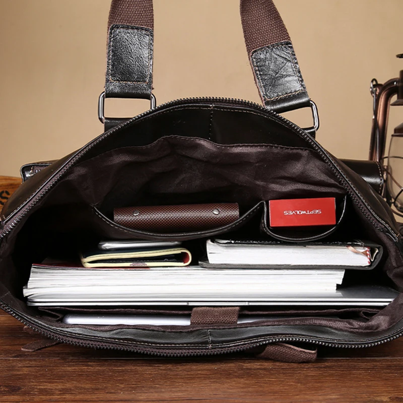 bolsa de couro genuíno sacolas Item Name : Men Messenger Bags