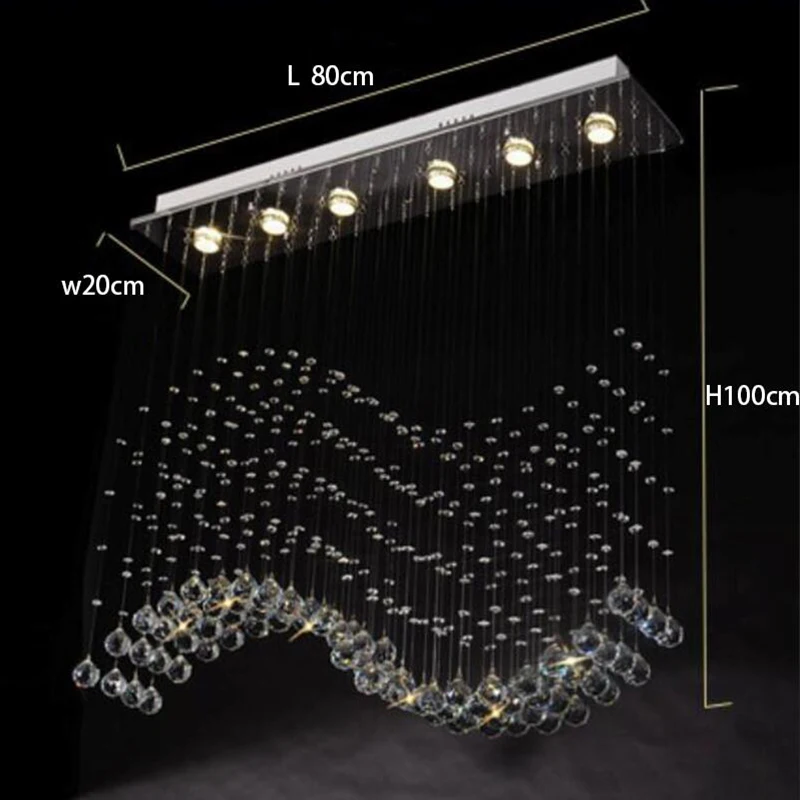 Роскошный светодиодный хрустальный подвесной светильник s, современный подвесной светильник, хрустальный кулон, прямоугольные подвесные лампы для дома, внутреннего освещения, магазин покупок