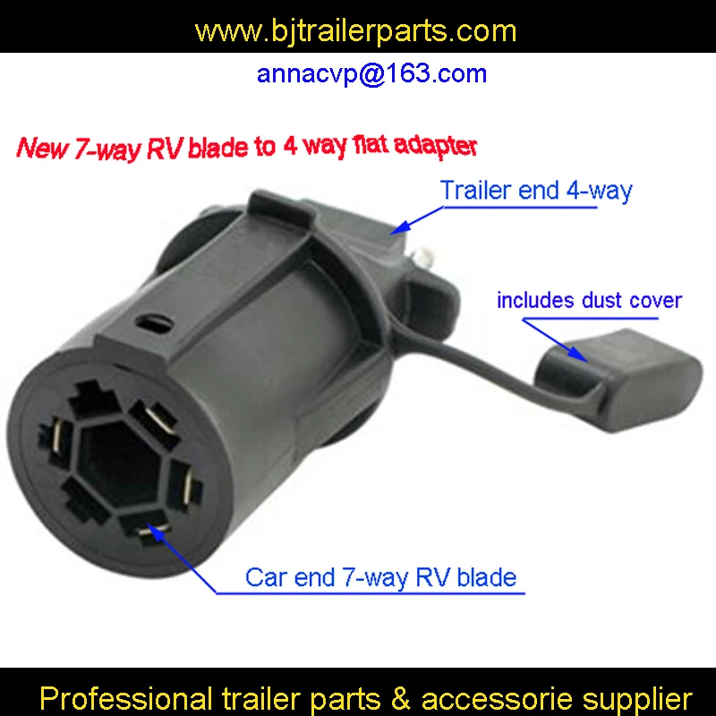 trailer plug adapter Trailer RV connector adaptor NEW 7 way round RV